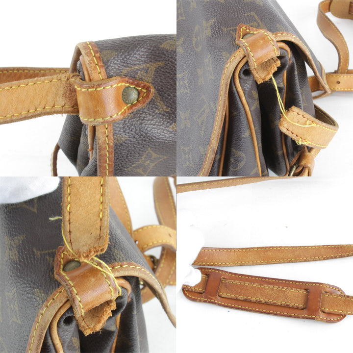 『ジャンク品』 
LOUIS VUITTON ルイ・ヴィトン 
 ソミュール30 M42256 ショルダーバッグ 
モノグラムキャンバス モノグラム