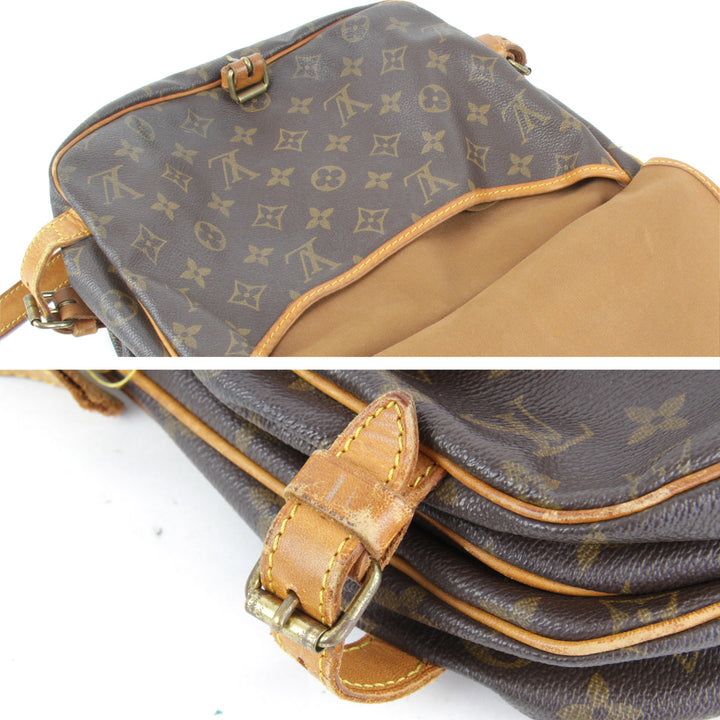 『ジャンク品』 
LOUIS VUITTON ルイ・ヴィトン 
 ソミュール30 M42256 ショルダーバッグ 
モノグラムキャンバス モノグラム