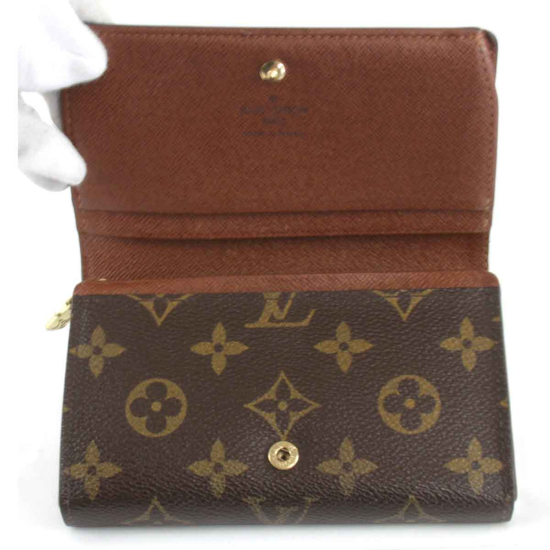 『USED』 
LOUIS VUITTON ルイ・ヴィトン 
 ポルトフォイユトレゾール M61736 二つ折り財布 
モノグラムキャンバス モノグラム