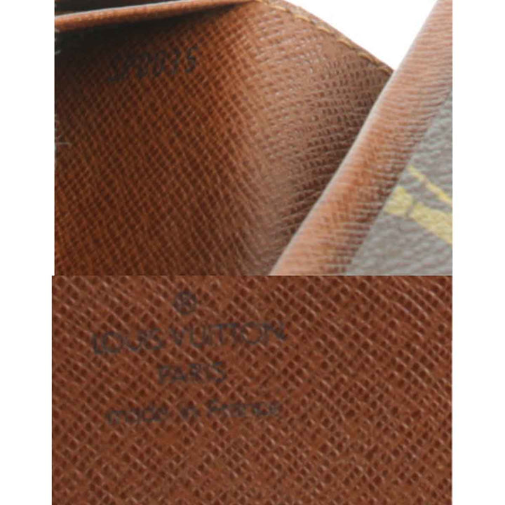 『USED』 
LOUIS VUITTON ルイ・ヴィトン 
 ポルトフォイユトレゾール M61736 二つ折り財布 
モノグラムキャンバス モノグラム