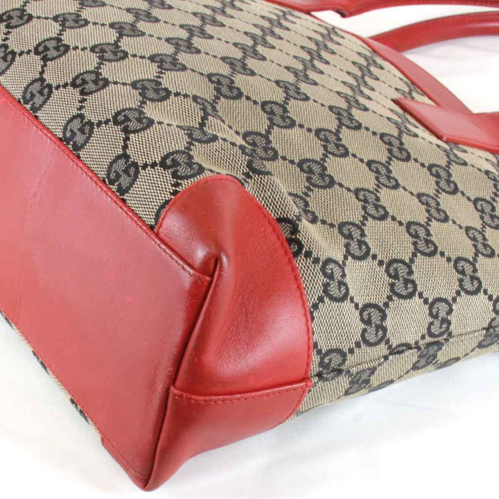 『USED』 
GUCCI グッチ 
 002.1119 002058 ハンドバッグ 
GGキャンバス レッド