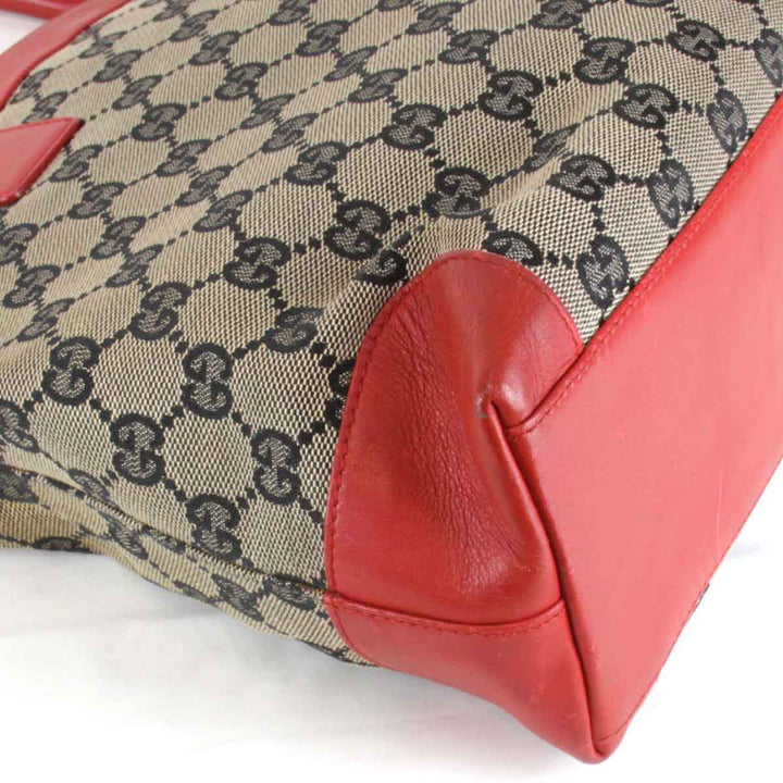 『USED』 
GUCCI グッチ 
 002.1119 002058 ハンドバッグ 
GGキャンバス レッド