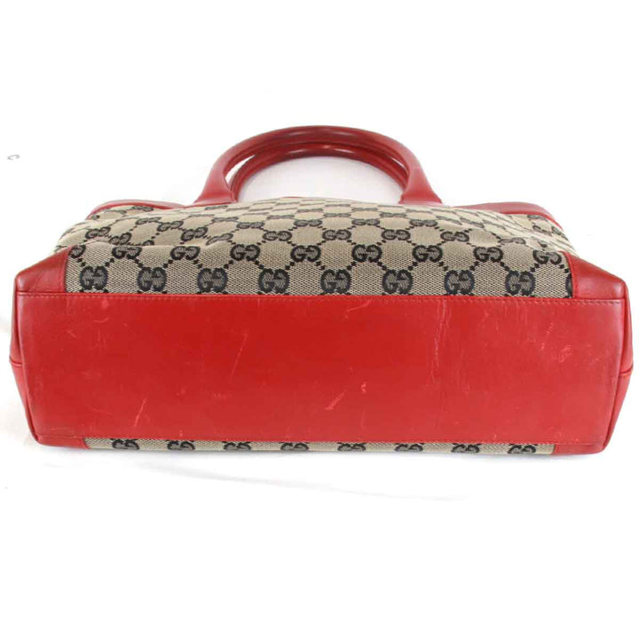 『USED』 
GUCCI グッチ 
 002.1119 002058 ハンドバッグ 
GGキャンバス レッド