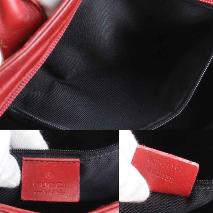 『USED』 
GUCCI グッチ 
 002.1119 002058 ハンドバッグ 
GGキャンバス レッド