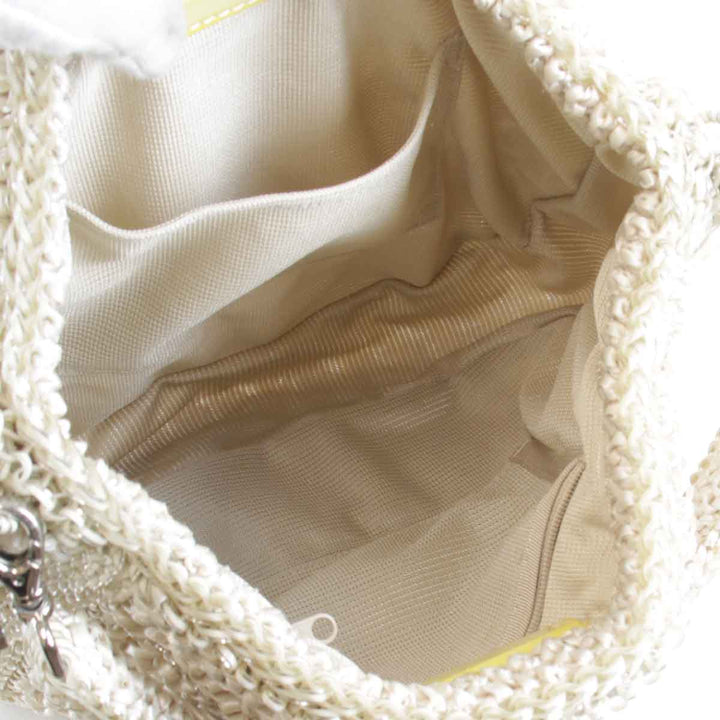 美品『USED』 
ANTEPRIMA アンテプリマ 
 クリスタル フィオッコ 2way PVCワイヤー ショルダーバッグ 
 ベージュ
