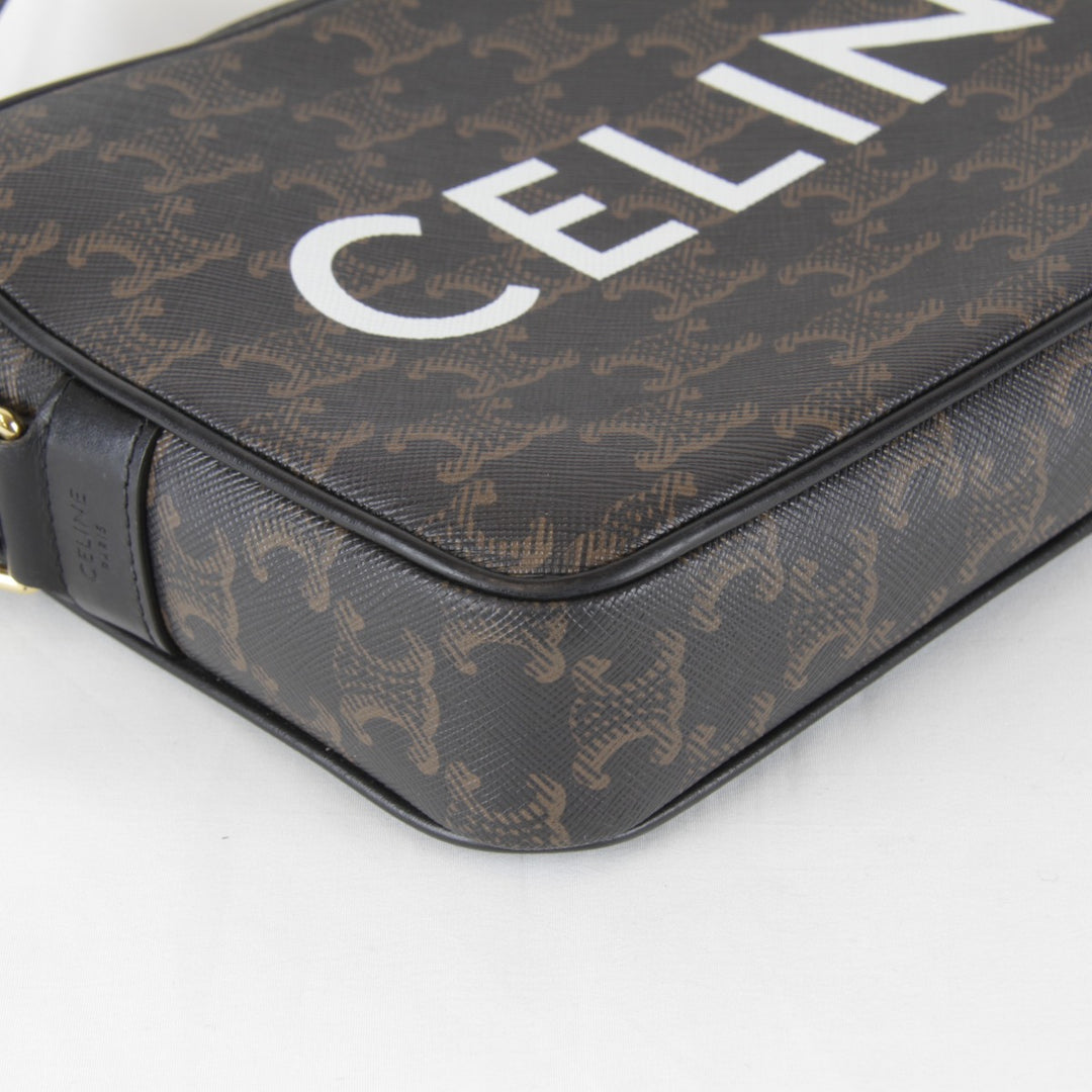 超美品『USED』 
CELINE セリーヌ 
 ミディアム メッセンジャーバッグ ショルダーバッグ 
 ブラウン