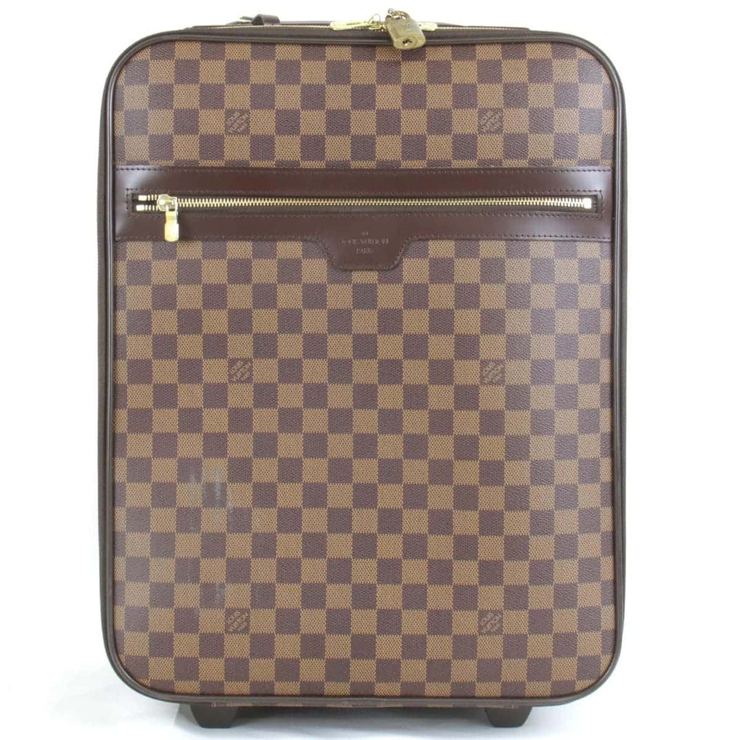 美品『USED』 
LOUIS VUITTON ルイ・ヴィトン 
 ペガス45 N23293 キャリーバッグ 
ダミエキャンバス エベヌ トロリー スーツケース