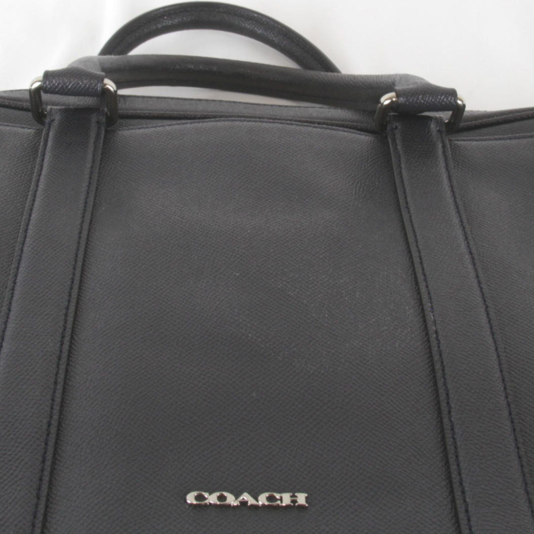 良品『USED』 
COACH コーチ 
 F59056 ブリーフケース ショルダーバッグ 
レザー ブラック