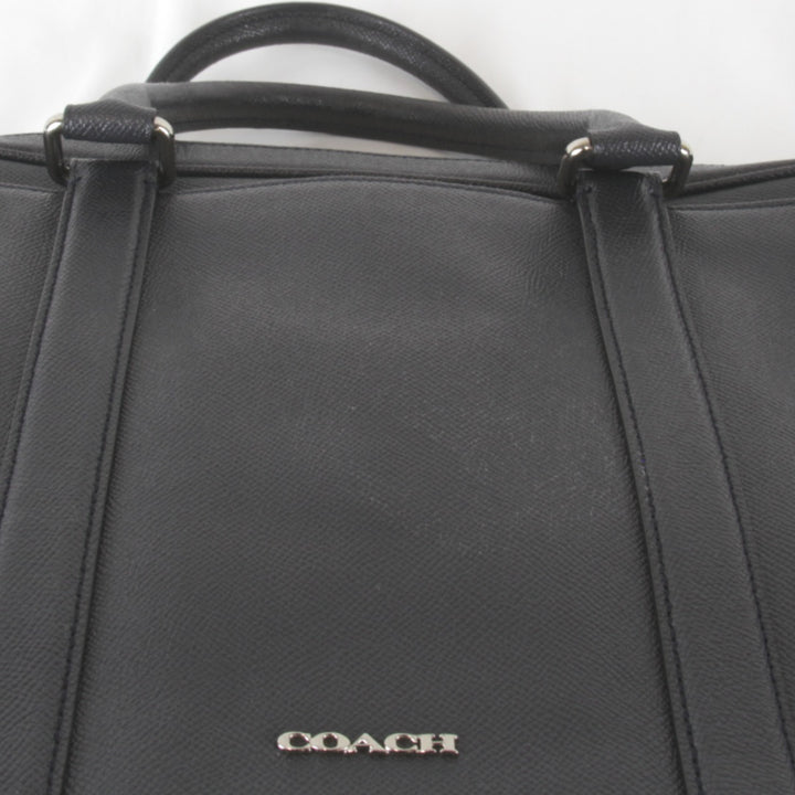良品『USED』 
COACH コーチ 
 F59056 ブリーフケース ショルダーバッグ 
レザー ブラック