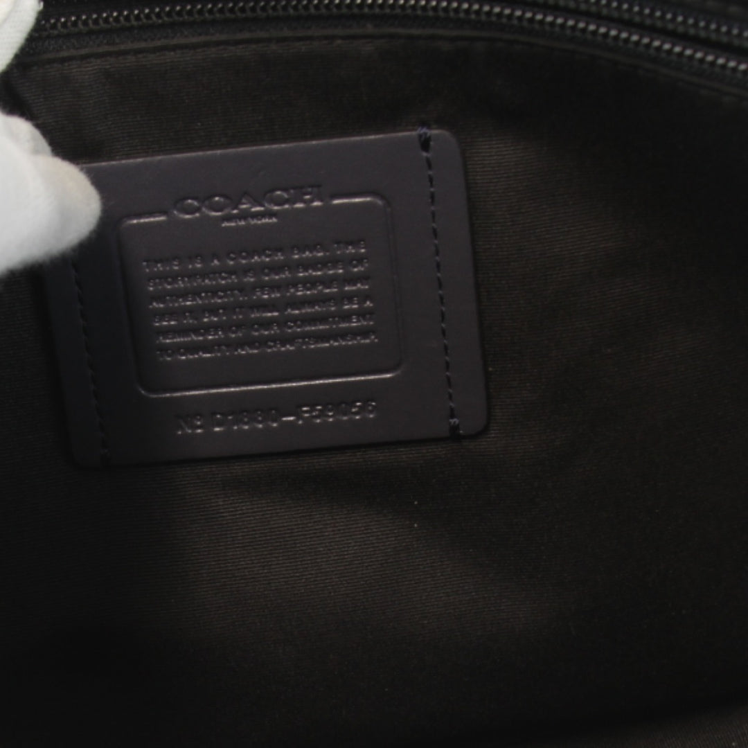 良品『USED』 
COACH コーチ 
 F59056 ブリーフケース ショルダーバッグ 
レザー ブラック