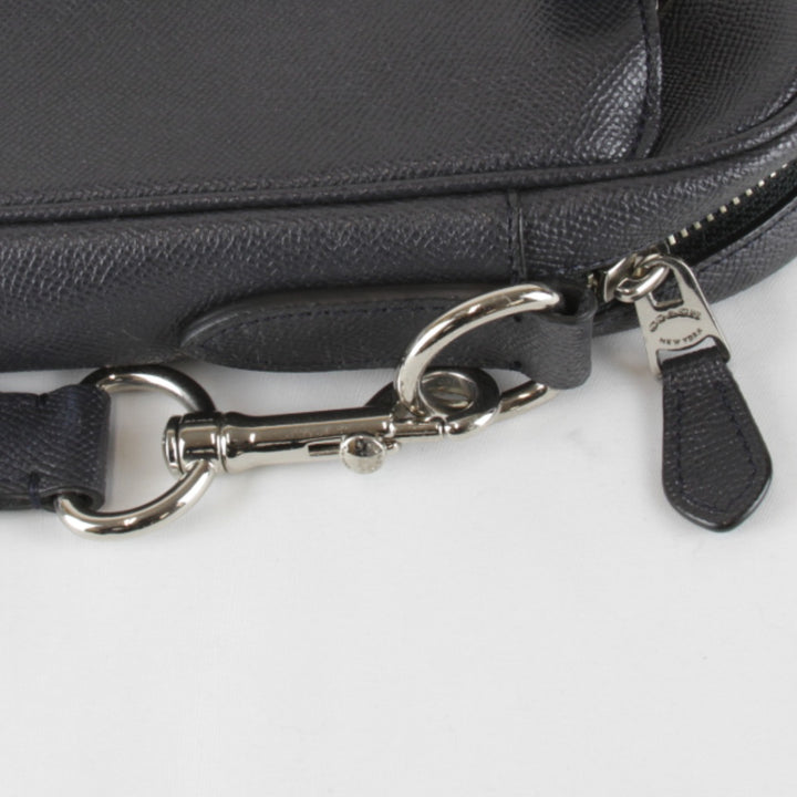 良品『USED』 
COACH コーチ 
 F59056 ブリーフケース ショルダーバッグ 
レザー ブラック