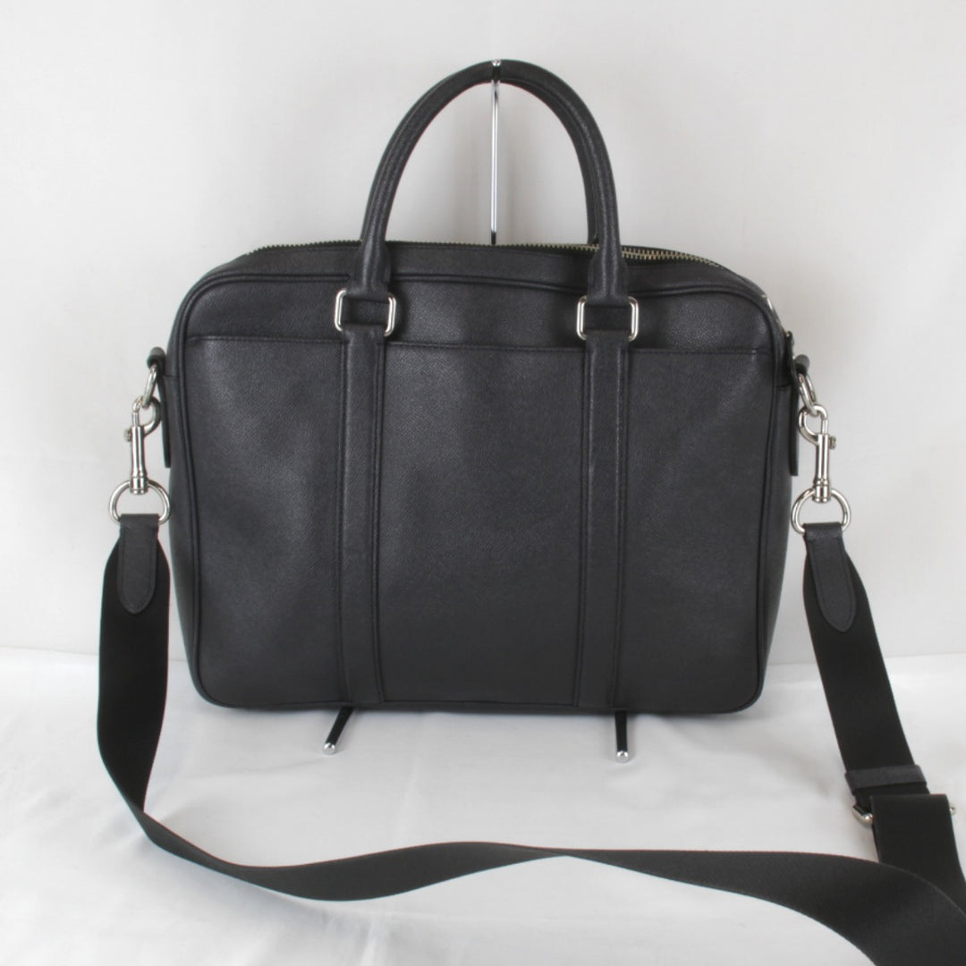 良品『USED』 
COACH コーチ 
 F59056 ブリーフケース ショルダーバッグ 
レザー ブラック