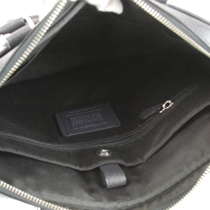 良品『USED』 
COACH コーチ 
 F59056 ブリーフケース ショルダーバッグ 
レザー ブラック
