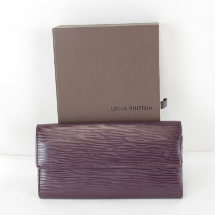 良品『USED』 
LOUIS VUITTON ルイ・ヴィトン 
 ポルトフォイユサラ 箱有 M6374K 長財布 
エピレザー パープル