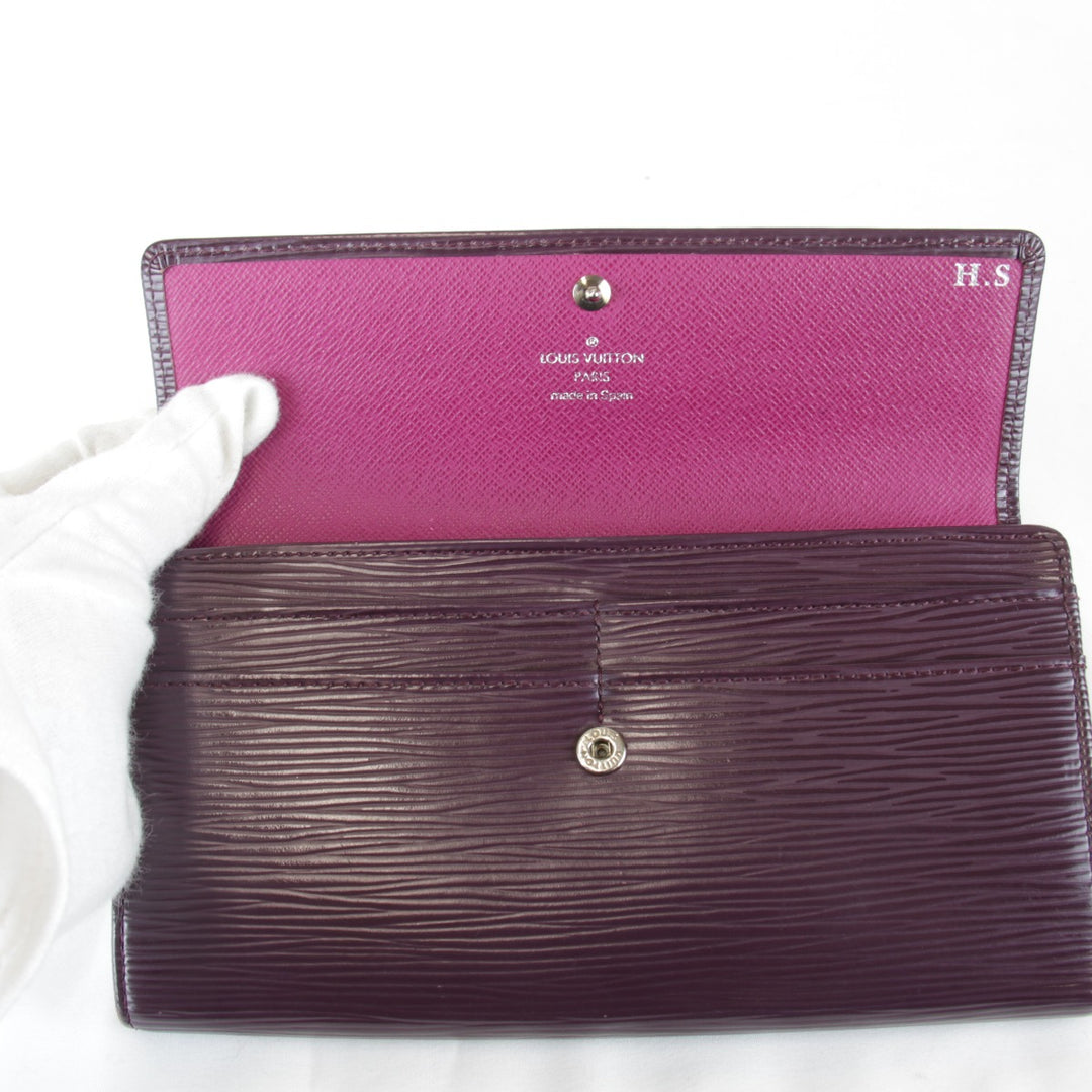 良品『USED』 
LOUIS VUITTON ルイ・ヴィトン 
 ポルトフォイユサラ 箱有 M6374K 長財布 
エピレザー パープル