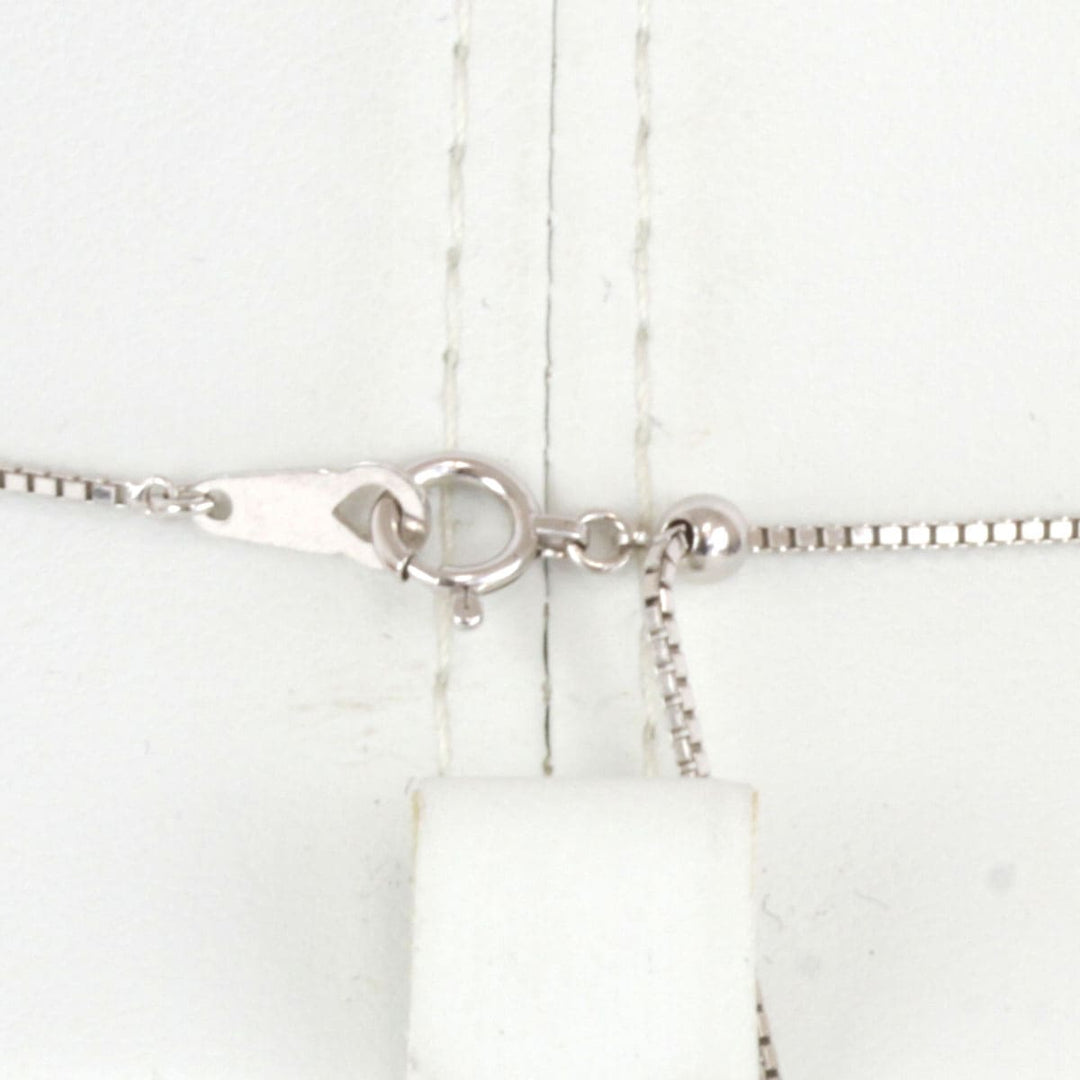 美品『USED』 K18WG 
 ハート ネックレス
 ダイヤモンド 0.81 14.8g