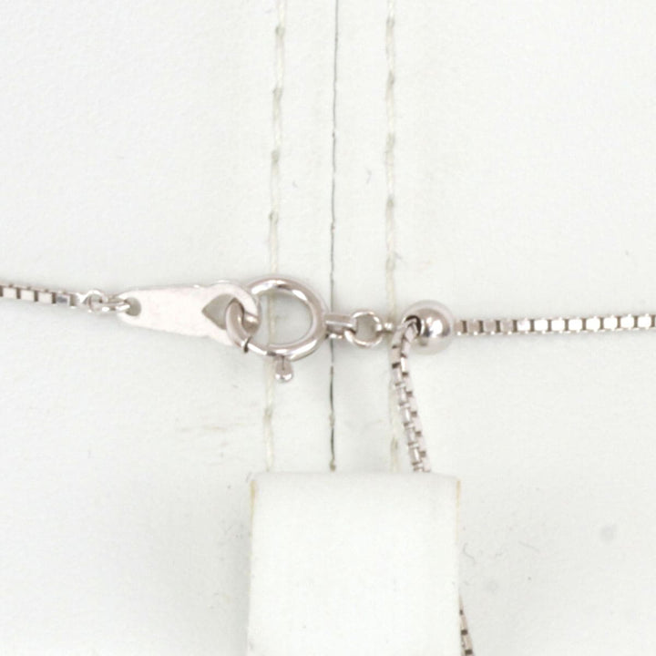美品『USED』 K18WG 
 ハート ネックレス
 ダイヤモンド 0.81 14.8g