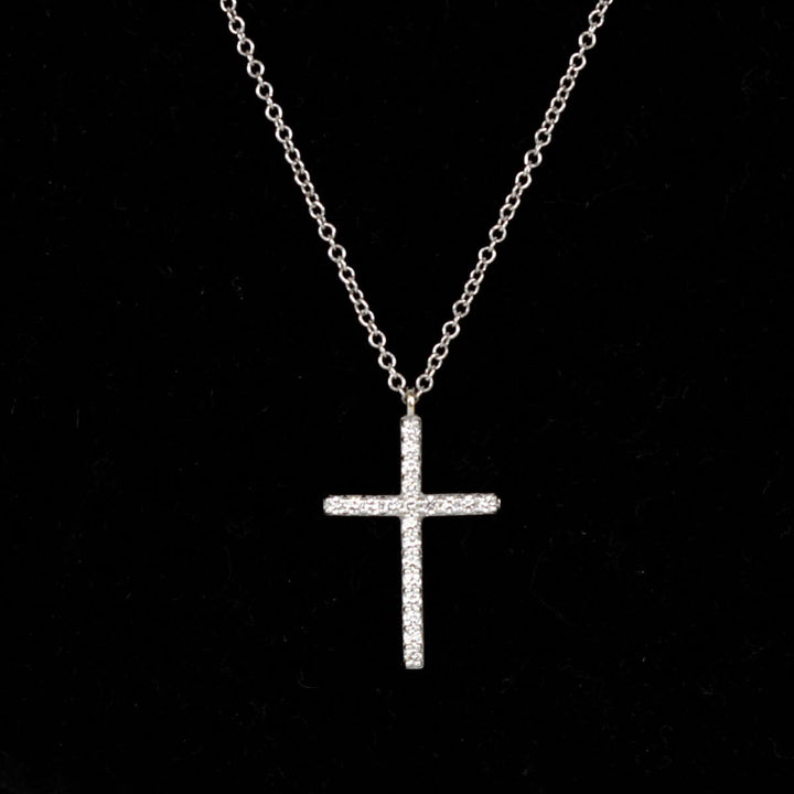 美品『USED』 K18 
TIFFANY&Co. クロス ネックレス
 2.4g