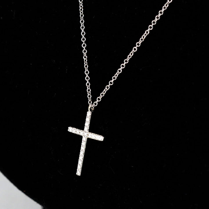 美品『USED』 K18 
TIFFANY&Co. クロス ネックレス
 2.4g