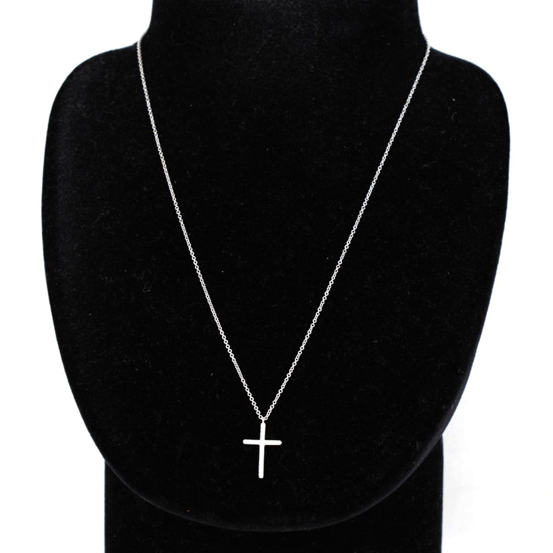 美品『USED』 K18 
TIFFANY&Co. クロス ネックレス
 2.4g