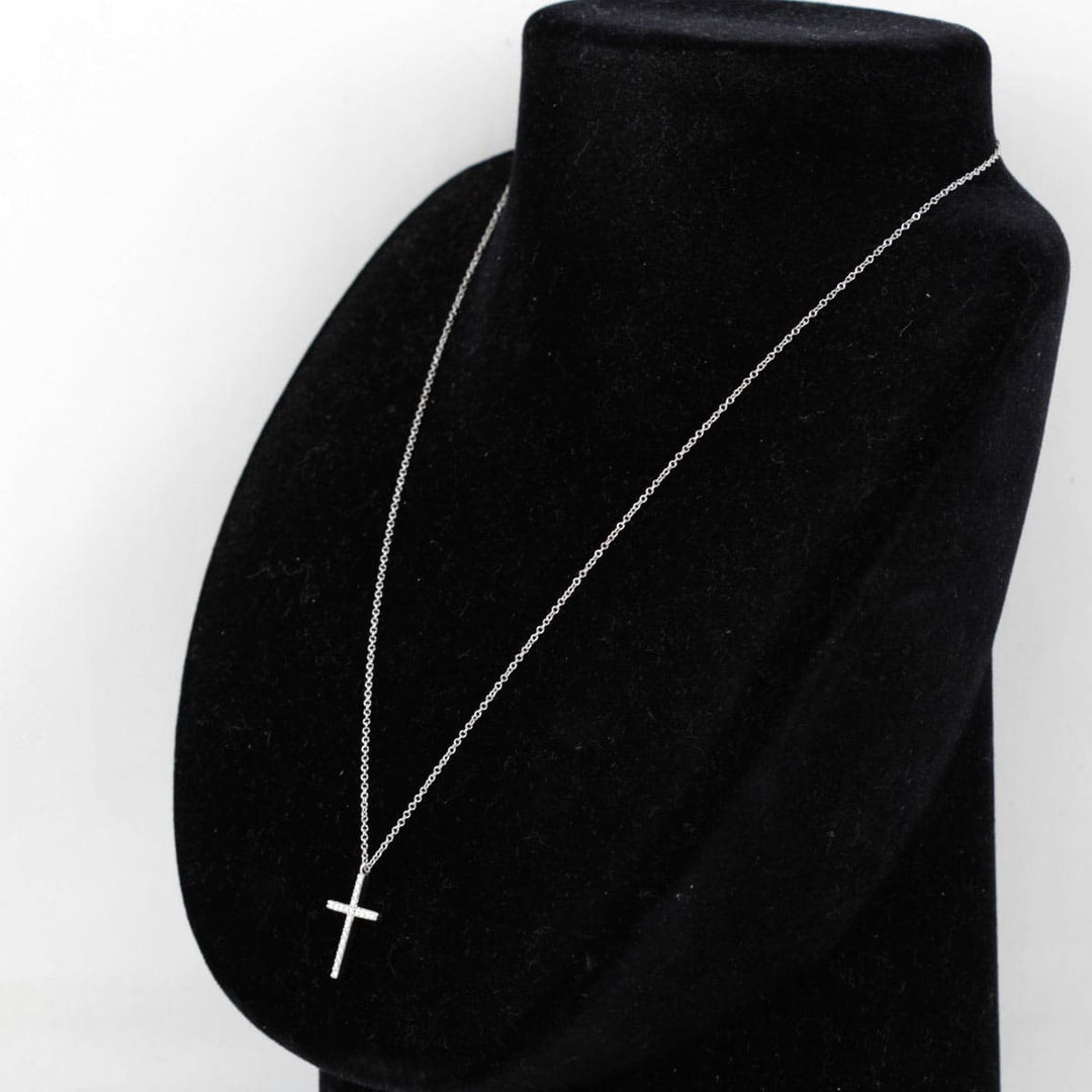 美品『USED』 K18 
TIFFANY&Co. クロス ネックレス
 2.4g