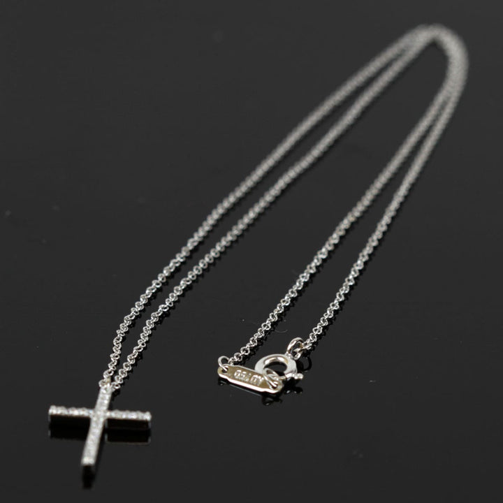 美品『USED』 K18 
TIFFANY&Co. クロス ネックレス
 2.4g