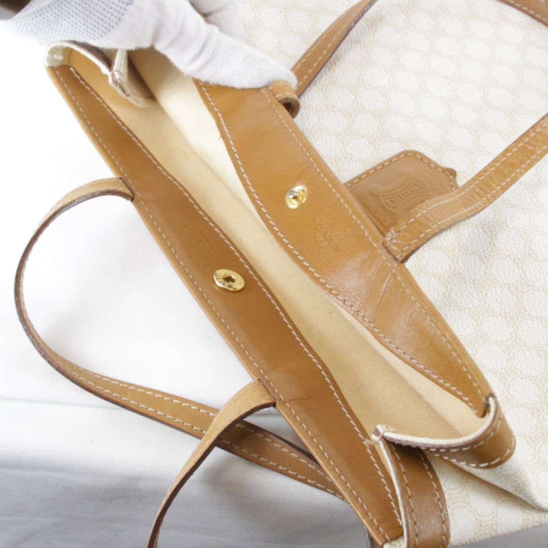 『USED』 
CELINE セリーヌ 
 トートバッグ 
キャンバス ホワイト