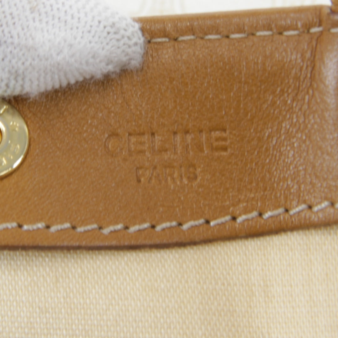 『USED』 
CELINE セリーヌ 
 トートバッグ 
キャンバス ホワイト