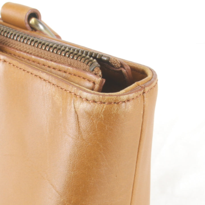 『USED』 
BURBERRY バーバリー 
 内ノバチェック ハンドバッグ 
レザー キャメル