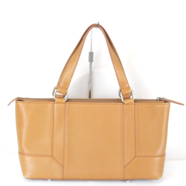 『USED』 
BURBERRY バーバリー 
 内ノバチェック ハンドバッグ 
レザー キャメル