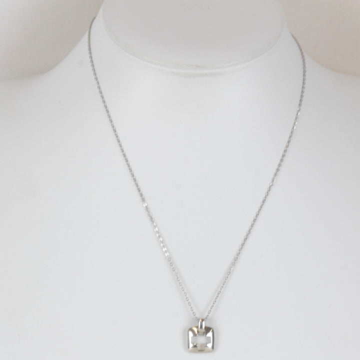 『USED』 シルバー925 
TIFFANY&Co. ピアストクロス チェーン社外品 ネックレス
 4g