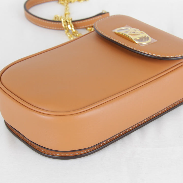 極美品『USED』 
MCM エム・シー・エム 
 ショルダーバッグ 
レザー オレンジ