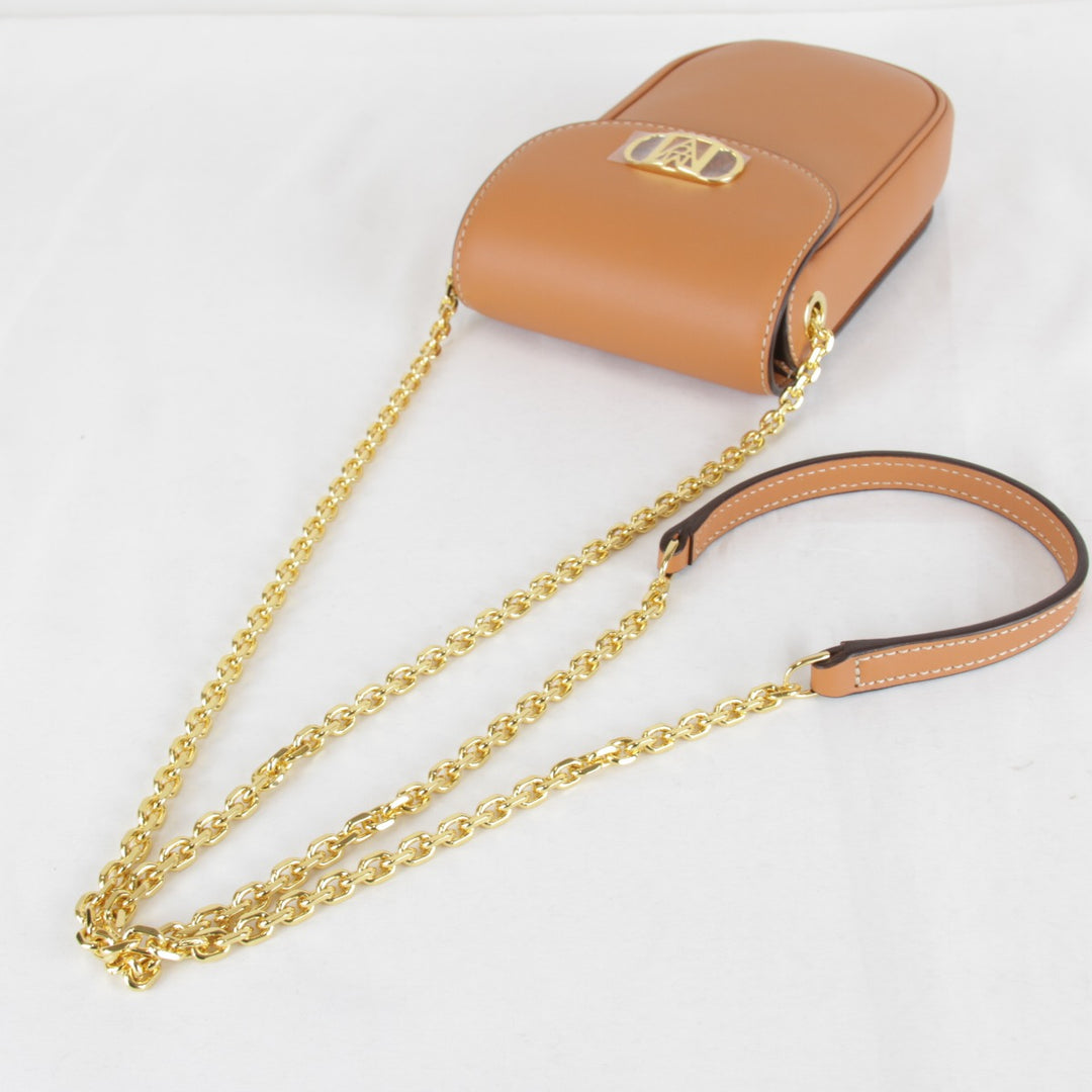 極美品『USED』 
MCM エム・シー・エム 
 ショルダーバッグ 
レザー オレンジ