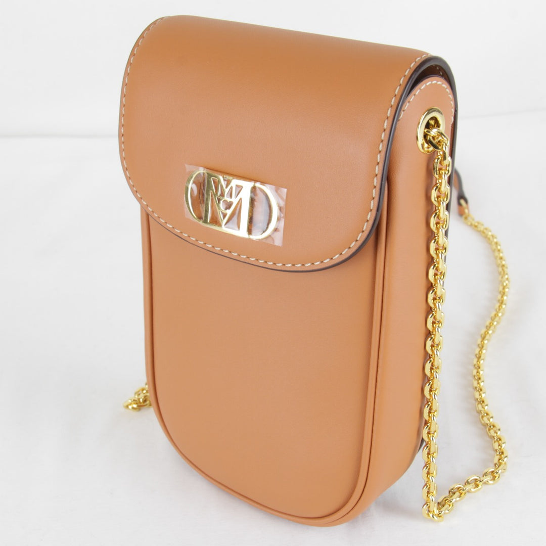 極美品『USED』 
MCM エム・シー・エム 
 ショルダーバッグ 
レザー オレンジ