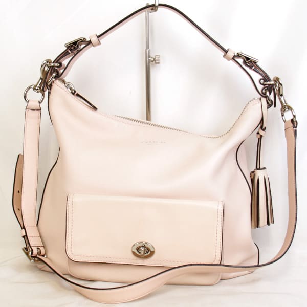 良品『USED』 
COACH コーチ 
 22381 ショルダーバッグ 
レザー ライトピンク
