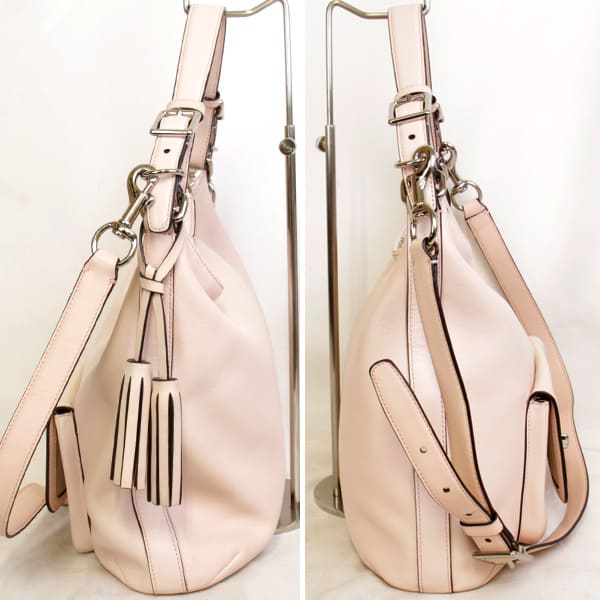 良品『USED』 
COACH コーチ 
 22381 ショルダーバッグ 
レザー ライトピンク