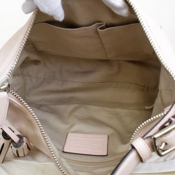 良品『USED』 
COACH コーチ 
 22381 ショルダーバッグ 
レザー ライトピンク