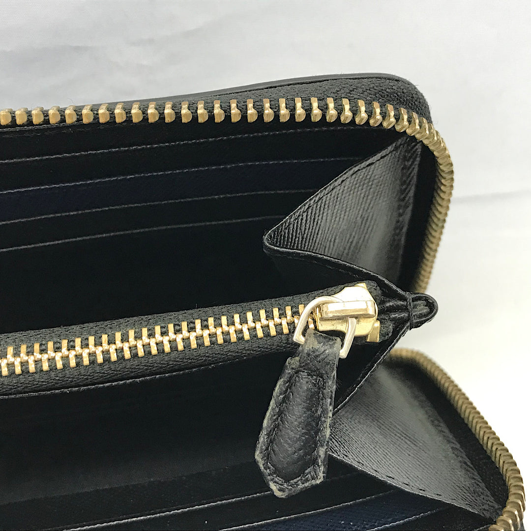 『USED』 
 
 PaulSmith ポールドローイング型押し財布 長財布 
 ブラック系