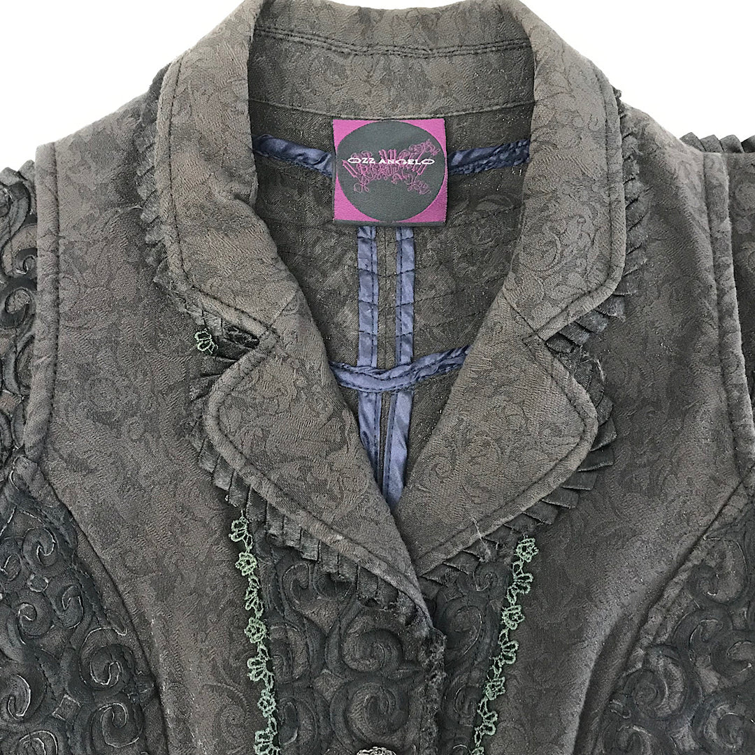 『USED』 
 
 OZZ ANGELO ジャケット　ベスト セットアップ 
 ブラウン系
