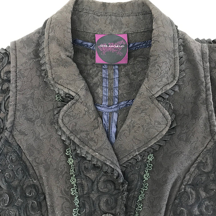 『USED』 
 
 OZZ ANGELO ジャケット　ベスト セットアップ 
 ブラウン系