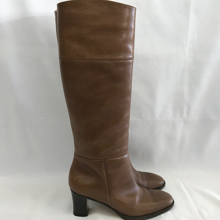 『USED』 
 
 HIROFU ロングブーツ 23.5cm ブーツ 
レザー ブラウン系