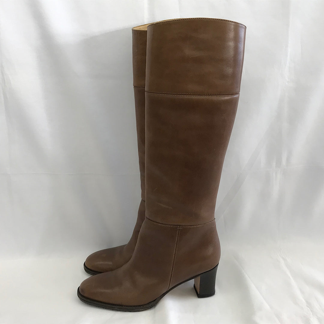 『USED』 
 
 HIROFU ロングブーツ 23.5cm ブーツ 
レザー ブラウン系