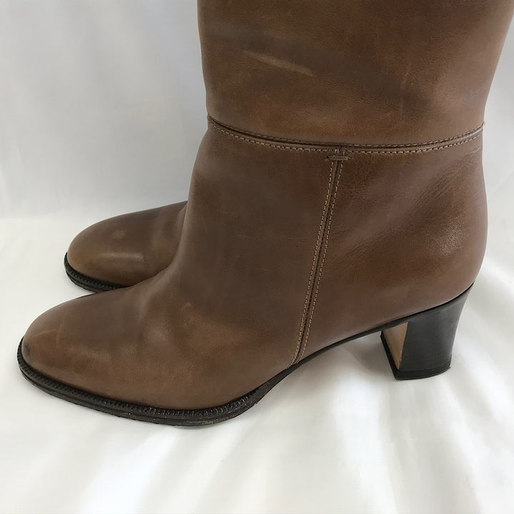 『USED』 
 
 HIROFU ロングブーツ 23.5cm ブーツ 
レザー ブラウン系