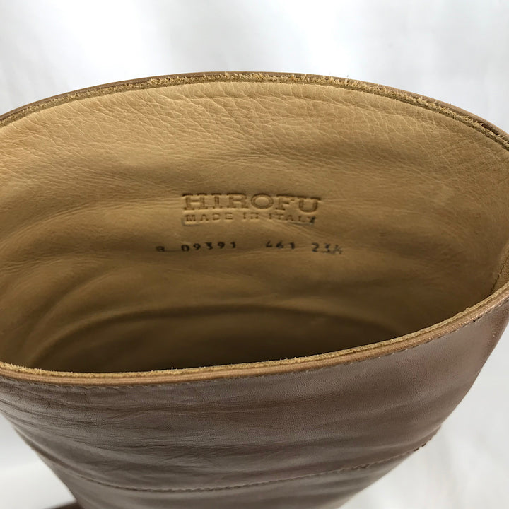 『USED』 
 
 HIROFU ロングブーツ 23.5cm ブーツ 
レザー ブラウン系