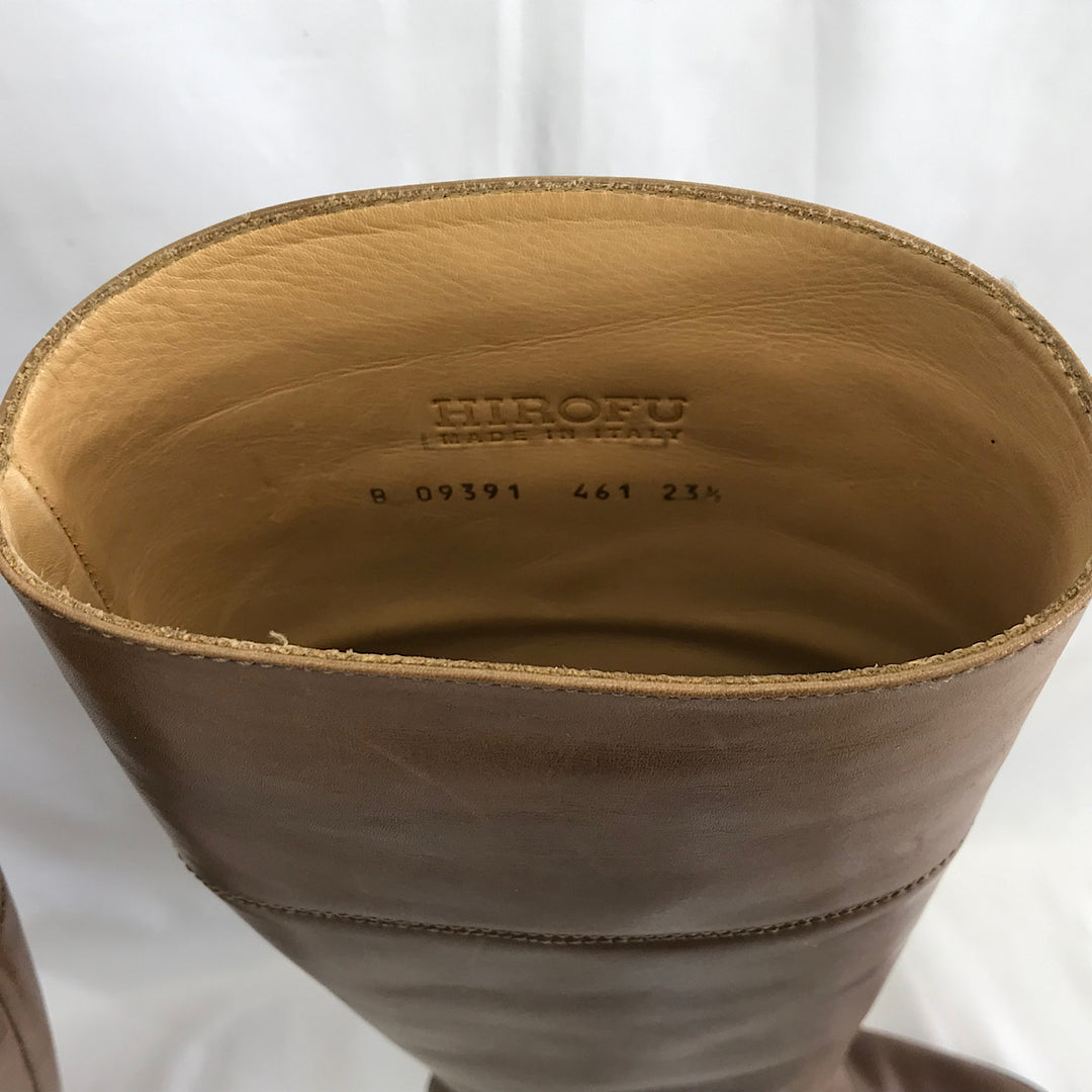 『USED』 
 
 HIROFU ロングブーツ 23.5cm ブーツ 
レザー ブラウン系