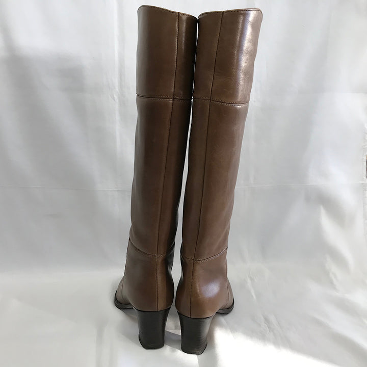 『USED』 
 
 HIROFU ロングブーツ 23.5cm ブーツ 
レザー ブラウン系