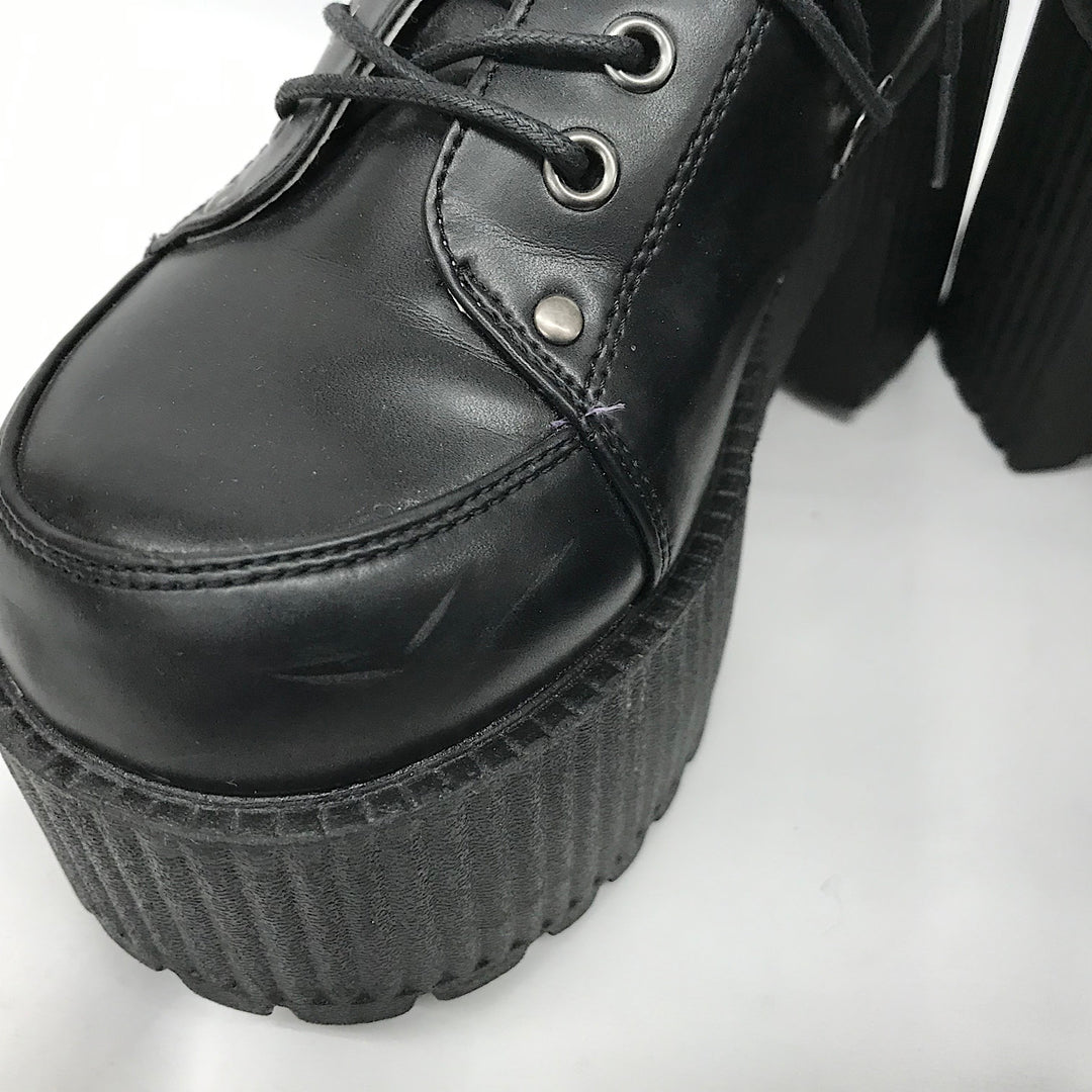 『USED』 
 
 YOSUKE 厚底レースアップシューズ Lサイズ  その他靴 
 ブラック系