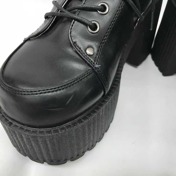 『USED』 
 
 YOSUKE 厚底レースアップシューズ Lサイズ  その他靴 
 ブラック系