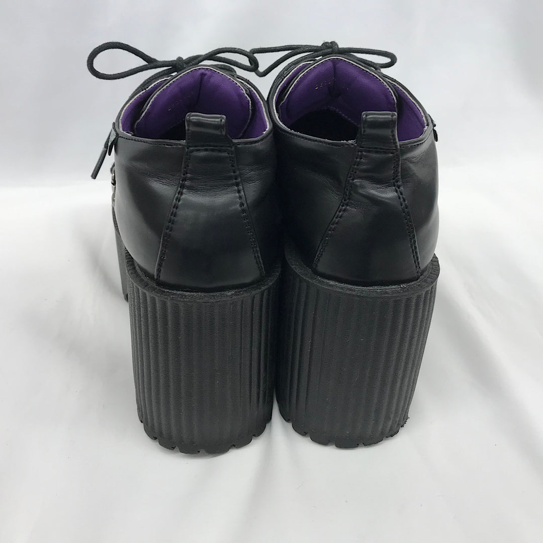 『USED』 
 
 YOSUKE 厚底レースアップシューズ Lサイズ  その他靴 
 ブラック系