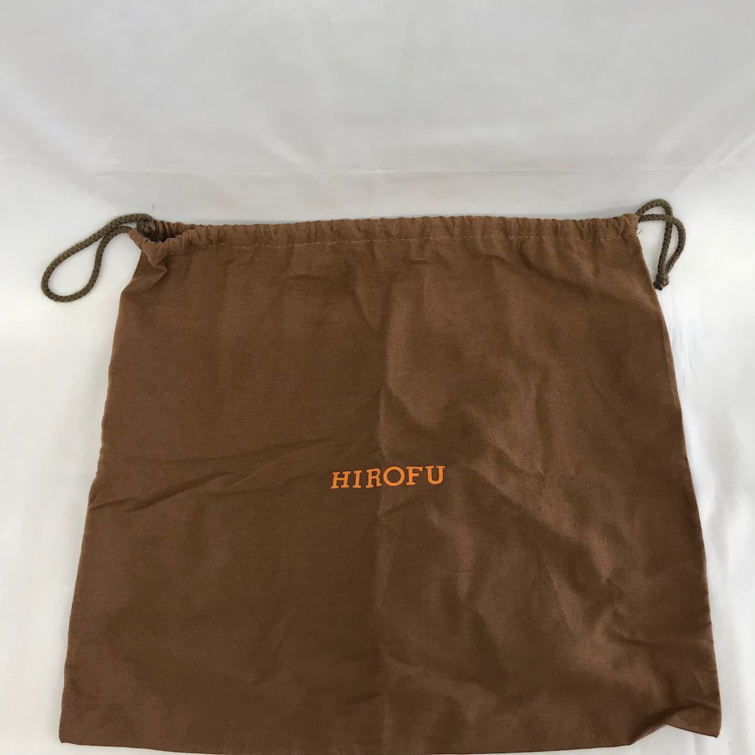『USED』 
HIROFU ヒロフ 
 シルバーハンドバッグ ハンドバッグ 
牛革 シルバー系
